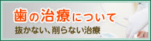 抜かない・削らない 歯の治療について